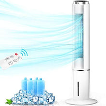 Load image into Gallery viewer, Evaporative Cooler - AGILLY 43'' Portable Air Conditioner &amp; Cooling Tower Fan w/ 70°Oscillation, 4 Modes, Air Cooler/Humidifier with 4 Ice Packs, 12H Timer, Remote Control for Indoor Home Office
