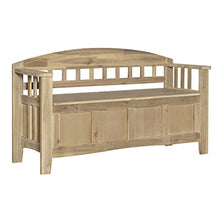 Load image into Gallery viewer, Linon Bench, Natural Wash
