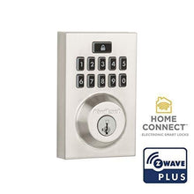Load image into Gallery viewer, Kwikset 99140-019 SmartCode 914 Modern Contemporary Smart Lock Keypad Electronic Deadbolt With SmartKey Security and Z-Wave Plus, Satin Nickel
