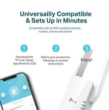 Load image into Gallery viewer, TP-Link AX1500 WiFi Extender Internet Booster, WiFi 6 Range Extender Covers up to 1500 sq.ft and 25 Devices,Dual Band up to 1.5Gbps Speed, AP Mode w/Gigabit Port, APP Setup, OneMesh Compatible(RE505X)

