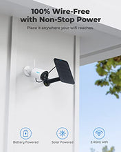 Load image into Gallery viewer, Solar WiFi Camera Security Outdoor, 100% Wire-Free, Wireless Battery Powered, 1080p, 2-Way Talk, Night Vision, PIR Motion Detection, Works with Alexa, REOLINK Argus Eco with Solar Panel
