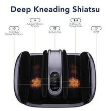 Load image into Gallery viewer, Miko Foot Massager Reflexology Machine with Shiatsu Massage Settings, Vibration, Kneading, Heat and Adjustable Bar for Feet, Ankles, Calf, for Plantar Fasciitis, Neuropathy, Tired Muscles
