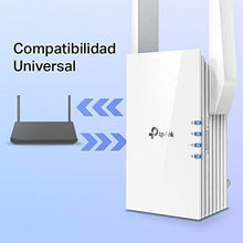 Load image into Gallery viewer, TP-Link AX1500 WiFi Extender Internet Booster, WiFi 6 Range Extender Covers up to 1500 sq.ft and 25 Devices,Dual Band up to 1.5Gbps Speed, AP Mode w/Gigabit Port, APP Setup, OneMesh Compatible(RE505X)
