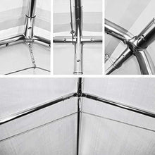 Load image into Gallery viewer, Quictent 10’x20’ Carport Upgraded Heavy Duty Car Canopy Galvanized Car Boat Shelter with 4 Reinforced Steel Cables White
