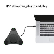 Load image into Gallery viewer, Conference Microphone Omnidirectional USB Speakerphone Microphone for 8-10 People Business Conference,360° Omnidirectional Microphone Intelligent DSP Noise Reduction for Video Meeting (Gray)

