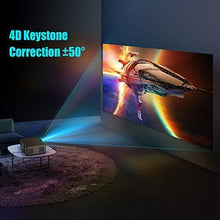 Load image into Gallery viewer, YABER Y21 Native 1920 x 1080P Projector 7800L Upgrad Full HD Video Projector, Support 4k &amp; Zoom, Home &amp; Outdoor Projector Compatible w/TV Stick,HDMI,VGA,USB, iPhone,Android,Laptop,PS4,Xbox
