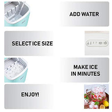 Load image into Gallery viewer, Igloo ICEB26AQ Automatic Portable Electric Countertop Ice Maker Machine, 26 Pounds in 24 Hours, 9 Ice Cubes Ready in 7 Minutes, With Ice Scoop and Basket, Perfect for Water Bottles, Mixed Drinks
