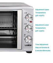 Load image into Gallery viewer, Luby Large Toaster Oven Countertop French Door Designed, 18 Slices, 14'' pizza, 20lb Turkey, Silver

