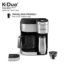 Load image into Gallery viewer, Keurig K-Duo Special Edition Coffee Maker, Single Serve and 12-Cup Drip Coffee Brewer, Compatible with K-Cup Pods and Ground Coffee, Silver
