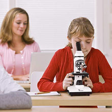 Load image into Gallery viewer, TELMU Microscope 40X-1000X Dual Cordless LED Illumination Lab Compound Monocular Microscopes with Optical Glass Lenses &amp; 10 Slides 

