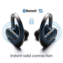 Load image into Gallery viewer, Boompods Sportpods TWS in-Ear Bluetooth Sport Headphones with True Wireless Stereo Connection &amp; Finger Touch Control, Powerful Bass, Sweatproof - Ergonomic Ear Tip Workout Earbuds (Black)
