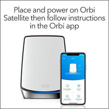 Load image into Gallery viewer, NETGEAR Orbi Whole Home Tri-band Mesh WiFi 6 Add-on Satellite (RBS850) – Works with Your Orbi WiFi 6 System Adds up to 2,500 sq. ft. Coverage AX6000 (Up to 6Gbps)
