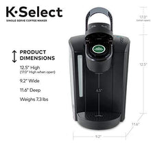 Load image into Gallery viewer, Keurig K-Select Coffee Maker, Single Serve K-Cup Pod Coffee Brewer, With Strength Control and Hot Water On Demand, Matte Black
