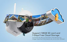 Load image into Gallery viewer, Security Camera Outdoor, Wireless WiFi 360° Pan Tilt Zoom Solar 15000mah Battery Powered Home Cameras with Night Vision, Motion Detection, 2 Way Audio, IP65 Waterproof, Encrypted SD/Cloud Storage
