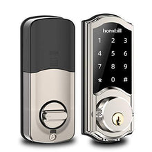 Load image into Gallery viewer, [2021 Newest] Smart Deadbolt Lock Front Door, hornbill Keyless Entry Door Lock with Keypad, Bluetooth Smart Locks Works with Alexa, Digital Code Lock for Airbnb Home Apartment
