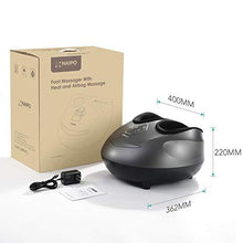 Load image into Gallery viewer, Naipo Foot Massager Machine Shiatsu Electric Feet Massager with Heat,Deep Kneading,Air Compression for Foot Plantar Fasciitis, Pain Relief, Circulation Fits Feet up to Men Size 12.5
