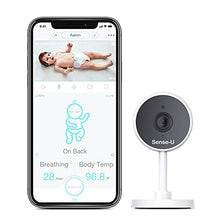 Load image into Gallery viewer, Sense-U Video Baby Monitor Camera with 1080P HD Video -HSA/FSA Approved- 2-Way Talk, Night Vision, Background Audio, Motion Detection &amp; No Monthly Fee (Compatible with Sense-U Baby Breathing Monitor)
