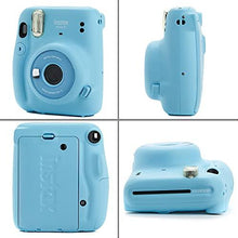 Load image into Gallery viewer, Fujifilm Instax Mini 11 Instant Camera + Instax Mini Twin Pack Film + Hanging Frames + Plastic Frames + Case + Close Up Filters - All Inclusive Bundle! (Sky Blue)
