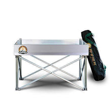 Load image into Gallery viewer, FIRESIDE OUTDOOR Pop-Up Fire Pit | Portable and Lightweight | Fullsize 24 Inch | Weighs 7 lbs. | Never Rust Fire Pit | Heat Shield NOT Included
