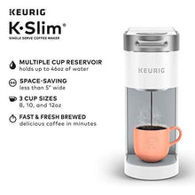 Load image into Gallery viewer, Keurig K-Slim Coffee Maker, Single Serve K-Cup Pod Coffee Brewer, 8 to 12 oz. Brew Sizes, White
