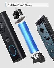Load image into Gallery viewer, eufy Security, Video Doorbell (Battery-Powered) with Chime, 1080p, 120-Day Battery Life, Easy Installation, Encrypted Local Storage, No Monthly Fees (Requires Micro-SD Card)
