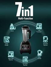 Load image into Gallery viewer, WantJoin Professional Blender, Countertop Blender ,Blender for kitchen Max 1800W High Power Home and Commercial Blender with Timer, Smoothie Maker 2200ml for Crushing Ice, Frozen Dessert, Soup,fish
