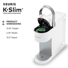 Load image into Gallery viewer, Keurig K-Slim Coffee Maker, Single Serve K-Cup Pod Coffee Brewer, 8 to 12 oz. Brew Sizes, White
