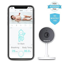 Load image into Gallery viewer, Sense-U Video Baby Monitor Camera with 1080P HD Video -HSA/FSA Approved- 2-Way Talk, Night Vision, Background Audio, Motion Detection &amp; No Monthly Fee (Compatible with Sense-U Baby Breathing Monitor)
