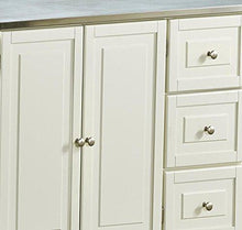 Load image into Gallery viewer, Liberty Off-White Kitchen Cart with Stainless Steel Top by Home Styles
