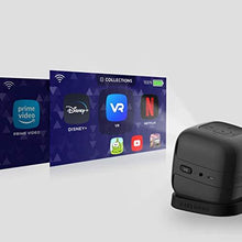 Load image into Gallery viewer, CINEMOOD 360 - Smart wi-fi Cube Projector with Streaming Services, 360° Videos, Games, Kids Entertainment. 120 inch Picture, 5-Hour Video Playtime. Neat Portable Projector for Family Entertainment.

