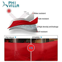 Load image into Gallery viewer, PHI VILLA 15ft Patio Umbrella Double-Sided Outdoor Market Extra Large Umbrella with Crank, Umbrella Base Included (Red)
