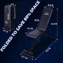 Load image into Gallery viewer, FLYBIRD Weight Bench, Adjustable Strength Training Bench for Full Body Workout with Fast Folding- 2021 Version
