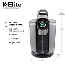 Load image into Gallery viewer, Keurig C K-Elite Maker, Single Serve K-Cup Pod Brewer, with Iced Coffee Capability, Extra Included, 75oz, Brushed Silver Plus Filter Bundle
