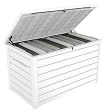 Load image into Gallery viewer, Keter XXL 230 Gallon Deck Storage Box Outdoor Patio Container ~ White
