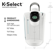 Load image into Gallery viewer, Keurig K-Select Coffee Maker, Single Serve K-Cup Pod Coffee Brewer, With Strength Control and Hot Water On Demand, Matte White
