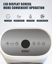 Load image into Gallery viewer, Evaporative Air Cooler- Personal Portable Air Conditioner, Small Fan that Blows Cold Air, 3 Speeds, 60°Oscillation, 7.5-Hour Timer, Humidifiers Function for Garage, Home, Office, Room
