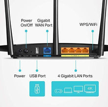 Load image into Gallery viewer, TP-Link AC1900 Smart WiFi Router (Archer A9) - High Speed MU-MIMO Wireless Router, Dual Band, Gigabit, VPN Server, Beamforming, Smart Connect, Works with Alexa, Black
