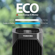 Load image into Gallery viewer, Toshiba Feature Smart WiFi Purifier, True HEPA Air Cleaner, Designed for Allergies, Pollen, Pets, Odors, Smoke and Dust, Works with Alexa, Black
