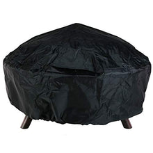 Load image into Gallery viewer, Sunnydaze Black Crossweave Large Outdoor Fire Pit - 36-Inch Heavy Duty Wood-Burning Fire Pit with Spark Screen for Patio &amp; Backyard Bonfires, Includes Poker &amp; Round Fireplace Cover

