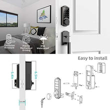 Load image into Gallery viewer, [2021 Newest] Keyless Entry Deadbolt Door Lock, hornbill Smart Lock Front Door, Electronic Door Locks with Keypad, Digital Auto Lock Bluetooth Door Locks for Homes Bedroom Office
