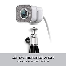 Load image into Gallery viewer, Logitech StreamCam, Live Streaming Webcam, Full 1080p HD 60fps Vertical Video, Smart auto Focus and Exposure, Dual Camera-Mount Versatility, with USB-C, for YouTube, Gaming Twitch, PC/Mac - White
