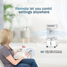 Load image into Gallery viewer, HAUEA Portable Air Conditioner 3-IN-1 Evaporative Air Cooler/ Cooling /Humification Portable Cooling Fan with 3 Speeds, 90°Oscillation, 7H Timer Remote Control &amp; LED Display for Room Home Office
