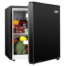 Load image into Gallery viewer, Mini Fridge, TECCPO 1.7 Cu.Ft. Small Refrigerator, Energy Star, 6 Adjustable Thermostat Control, One-touch Easy Defrost, 37 dB, Compact Refrigerator for Bedroom, Dorm, Office - TAMF30
