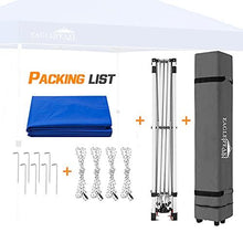 Load image into Gallery viewer, EAGLE PEAK 10’ x 10' Pop Up Canopy Tent Instant Outdoor Canopy Easy Set-up Straight Leg Folding Shelter with 100 Square Feet of Shade (Blue)
