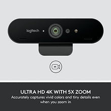 Load image into Gallery viewer, Logitech BRIO Ultra HD Webcam for Video Conferencing, Recording, and Streaming - Black
