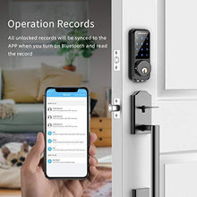 Load image into Gallery viewer, Smart Lock,SMONET Touchscreen Keypad Deadbolt,Keyless Door Entry for Exterior Door,Passcode Code Front Door Lock,WiFi Door Lock Compatible with Alexa,Bluetooth Deadbolt Lock for Home Office
