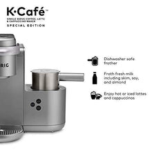 Load image into Gallery viewer, Keurig K-Cafe Special Edition Single Serve K-Cup Pod Coffee, Latte and Cappuccino Maker, Comes with Dishwasher Safe Milk Frother, Shot Capability, Nickel
