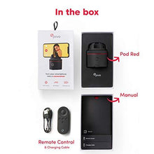 Load image into Gallery viewer, Pivo Pod Red - Auto Tracking Smartphone Interactive Content Creation Pod – 360° Hands-Free Photos or Videos – Easy Special Effects for iPhone or Android – Face, Body &amp; Action Tracking
