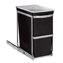 Load image into Gallery viewer, simplehuman 30 Liter / 8 Gallon Under Counter Kitchen Cabinet Pull-Out Trash Can, Heavy-Duty Steel Frame
