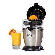 Load image into Gallery viewer, Vinci Hands-Free Electric Citrus Juicer | 1-Button Easy Press Lemon Lime Orange Grapefruit Juice Squeezer Easy to Clean Juicer Machine, Black/Stainless Steel

